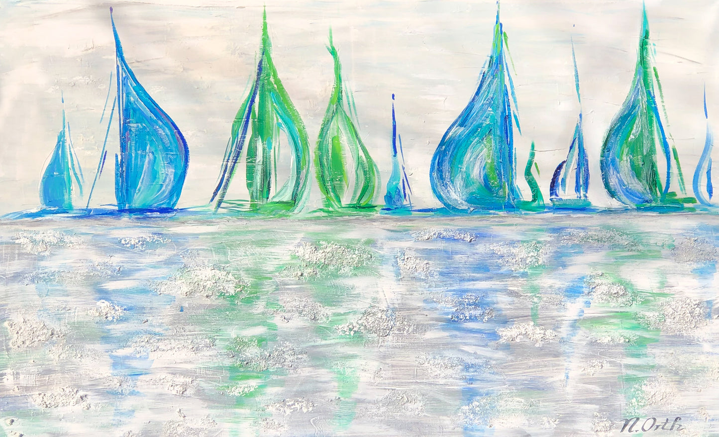 Wettfahrt auf dem Meer